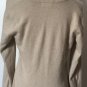 Charter Club Long Sleeve Collar V-Neck 100% Cashmere Pullover Sweater Tan Sz S