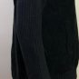 Lauren Ralph Lauren Black Corduroy Knit Sleeves Full Zip Jacket Womens Sz L