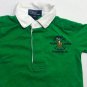 Ralph Lauren Baby Boy 9 Months Polo Green Rugby Shirt  White Collar