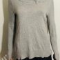 Lauren Ralph Lauren Womens Cowl Neck Long Sleeve Cotton Blend Gray Sweater Sz L