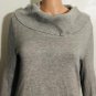 Lauren Ralph Lauren Womens Cowl Neck Long Sleeve Cotton Blend Gray Sweater Sz L