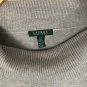 Lauren Ralph Lauren Womens Cowl Neck Long Sleeve Cotton Blend Gray Sweater Sz L