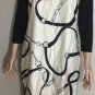 Lauren Ralph Lauren 3/4-Sleeve Swirl Shift Dress Sz M NWT