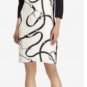 Lauren Ralph Lauren 3/4-Sleeve Swirl Shift Dress Sz M NWT