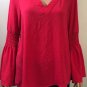 Michael Kors Bell Sleeve Tunic Top Pink Womens Sz M
