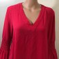 Michael Kors Bell Sleeve Tunic Top Pink Womens Sz M