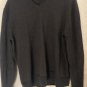GAP Mens 100% Extra Fine Merino Wool V- Neck Brown Heather Sweater Size L