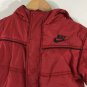 Nike Boys Toddler Red/Black Puffer Polyester Jacket Full Zip Red Size 4