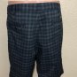 NIKE DRI FIT GOLF Mens SHORTS size 40 GRAY CHARCOAL PLAID POLY/SPANDEX Mint