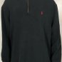 Polo Ralph Lauren Mens French Rib 1/4 Zip Sweatshirt Pullover  Black Size XL