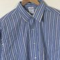 Brooks Brother Men's Sz 16.5 Slim Fit Button up Blue Striped Non Iron Shirt
