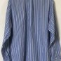 Brooks Brother Men's Sz 16.5 Slim Fit Button up Blue Striped Non Iron Shirt
