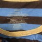 Patagonia Womens sz S Striped Dress Blue/Black Organic Cotton Tencel 3/4 Sleeve