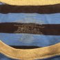 Patagonia Womens sz S Striped Dress Blue/Black Organic Cotton Tencel 3/4 Sleeve