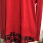 Michael Kors Women' Red Knit Long Sleeve Pullover Sweater Size L