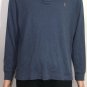 Polo Ralph Lauren Mens Pima Soft Touch Blue Polo Long Sleeve Shirt Size L