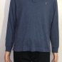 Polo Ralph Lauren Mens Pima Soft Touch Blue Polo Long Sleeve Shirt Size L