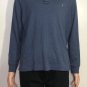 Polo Ralph Lauren Mens Pima Soft Touch Blue Polo Long Sleeve Shirt Size L