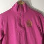 Lauren Ralph Lauren Women's Zip Pullover  Pink Sweater Gold Logo Size XS