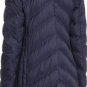 Michael Kors Packable Hooded Zip Down Puffer Jacket Blue XL NEW