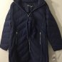 Michael Kors Packable Hooded Zip Down Puffer Jacket Blue XL NEW