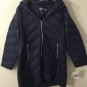 Michael Kors Packable Hooded Zip Down Puffer Jacket Blue XL NEW