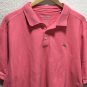 Tommy Bahama Island-zone Men's Polo Shirt Supima Cotton Pink Sz XL