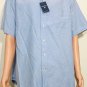 Cremieux 38 Men's Button Down Short Sleeve Blue Oxford Classic Shirt Sz 2XL