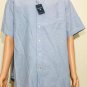Cremieux 38 Men's Button Down Short Sleeve Blue Oxford Classic Shirt Sz 2XL