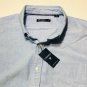 Cremieux 38 Men's Button Down Short Sleeve Blue Oxford Classic Shirt Sz 2XL