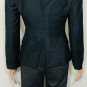 Calvin Klein Womens Charcoal Gray Stripe Two Button Blazer Jacket Sz 2