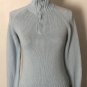 Polo Jeans Co. Ralph Lauren Women's Snap Button Mock Neck Sweater Blue Sz M