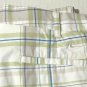 Nike Golf Shorts Dri-Fit Mens Shorts White/Green/Blue Check Size 32