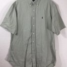 Ralph Lauren Blaire Short Sleeve Men's Shirt Button Down Beige Sz M Ralph Lauren Blaire Short Sleeve Men's Shirt Button Down Beige Sz M