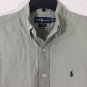 Ralph Lauren Blaire Short Sleeve Men's Shirt Button Down Beige Sz M