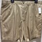 Brooks Brothers Lightweight Advantage Chino Pleat Front Shorts Tan Sz 40 New
