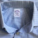 Brooks Brothers 1818 Men's Button Down L/S Non Iron Blue Check Shirt Sz 15-33