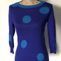 J.Crew Women's 100 % Wool Pullover Blue Sweater Crew Neck Size XS