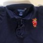 Rare Polo Ralph Lauren Toddler Girls Navy Blue Dress Teddy Logo Size 18M