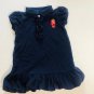 Rare Polo Ralph Lauren Toddler Girls Navy Blue Dress Teddy Logo Size 18M
