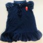 Rare Polo Ralph Lauren Toddler Girls Navy Blue Dress Teddy Logo Size 18M