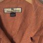 Tommy Bahama Men&acirc;��s 100% Silk Hawaiian S/S Button Camp Shirt Coral Orange Sz L