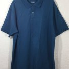 L.L Bean Men's Blue Polo Short Sleeves 100% Cotton Shirt Sz L L.L Bean Men's Blue Polo Short Sleeves 100% Cotton Shirt Sz L