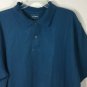L.L Bean Men's Blue Polo Short Sleeves 100% Cotton Shirt Sz L
