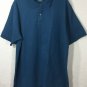 L.L Bean Men's Blue Polo Short Sleeves 100% Cotton Shirt Sz L