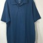 L.L Bean Men's Blue Polo Short Sleeves 100% Cotton Shirt Sz L