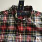 Ralph Lauren Performance Boys&acirc;�� L/S Button Down Multicolor Plaid Shirt Sz M