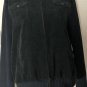 Lauren Ralph Lauren women's corduroy jacket knit sleeve full zip black Sz L