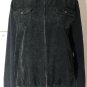 Lauren Ralph Lauren women's corduroy jacket knit sleeve full zip black Sz L