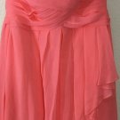 David's Bridal Chiffon Coral Peach Strapless Dress Women's Size 14 NWOT David's Bridal Chiffon Coral Peach Strapless Dress Women's Size 14 NWOT